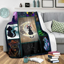 I Love You To The Moon And Back Cat Fleece Blanket interestprint