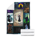 I Love You To The Moon And Back Cat Fleece Blanket interestprint