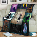 I Love You To The Moon And Back Cat Fleece Blanket interestprint