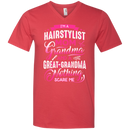 I'm a Hairstylist Mom Grandma and a great Grandma Nothing Scare Me Funny T-shirts CustomCat