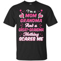 I'm A Mom Grandma And A Great-Grandma Nothing Scares Me Funny Gift T Shirts CustomCat