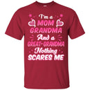 I'm A Mom Grandma And A Great-Grandma Nothing Scares Me Funny Gift T Shirts CustomCat