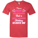 I'm a mom grandpma and a great grandma nothing scares me T-shirts CustomCat