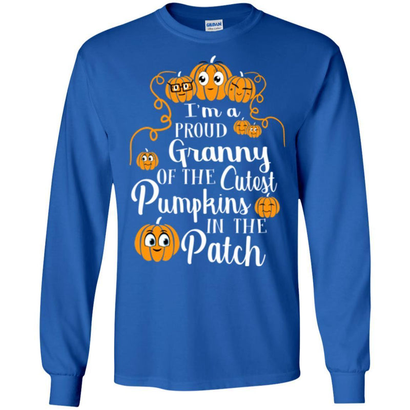 I'm a Proud Granny Of The Cutest Pumpkins In The Patch Halloween Funny Gift T Shirts CustomCat