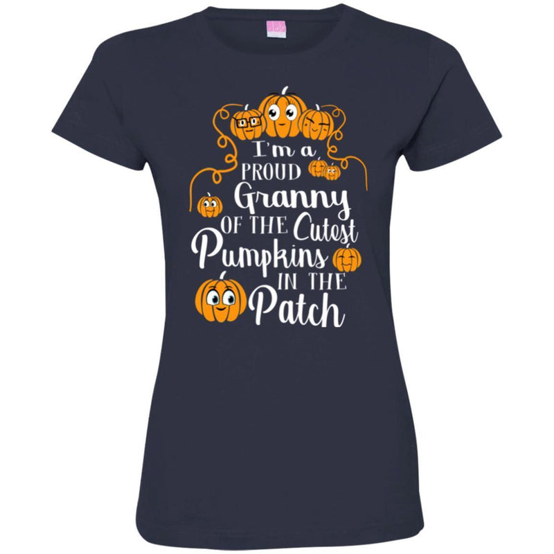 I'm a Proud Granny Of The Cutest Pumpkins In The Patch Halloween Funny Gift T Shirts CustomCat