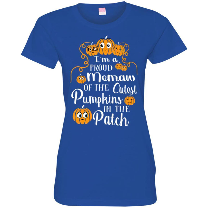 I'm a Proud Memaw Of The Cutest Pumpkins In The Patch Halloween Funny Gift T Shirts CustomCat