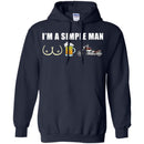 I'm A Simple Man boobs Beer Motorbike T Shirts CustomCat