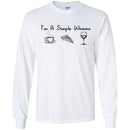 I'm A Simple Woman Coffee Pizza Wine Funny Gifts Wine Lover Shirts CustomCat
