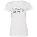 I'm A Simple Woman Coffee Pizza Wine Funny Gifts Wine Lover Shirts CustomCat