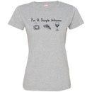 I'm A Simple Woman Coffee Pizza Wine Funny Gifts Wine Lover Shirts CustomCat