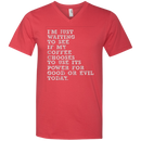 I'm just waiiting to see if my coffee choose to use its power for good or evil today funny T-shirts CustomCat