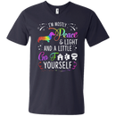 I'm Mostly Peace Light Funny T-shirt For Dachshund Lovers CustomCat
