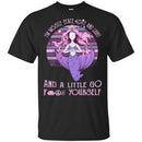 I'm Mostly Peace Love And Light And A Little Go Funny Mermaid T-shirt CustomCat