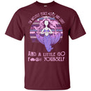 I'm Mostly Peace Love And Light And A Little Go Funny Mermaid T-shirt CustomCat