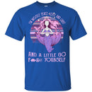I'm Mostly Peace Love And Light And A Little Go Funny Mermaid T-shirt CustomCat