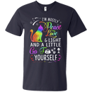 I'm mostly peace love & light and a little go fuck yourself T-shirts CustomCat