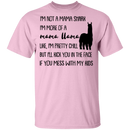 I'm Not A Mama Shark I'm More Of A Mama Llama Mother's Gift Tee Shirt