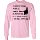 I'm Not A Mama Shark I'm More Of A Mama Llama Mother's Gift Tee Shirt