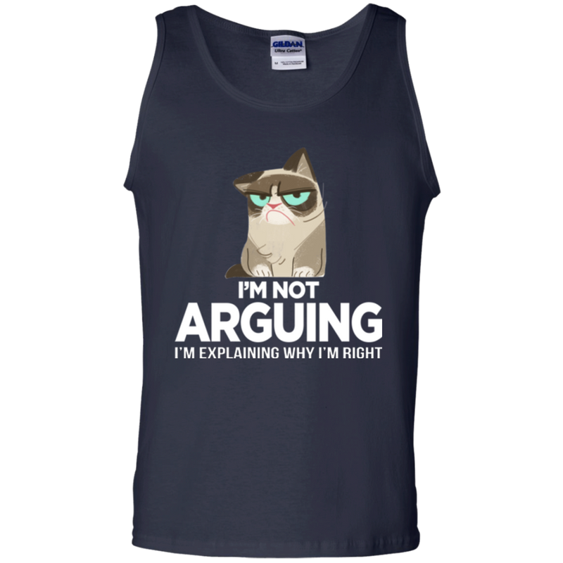 I'm not arguing i'm explaining why i'm right grumpy cat T-shirts CustomCat