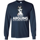 I'm Not Arguing I'm Explaining Why I'm Right Grumpy Husky T Shirts CustomCat