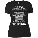 I'm The Storm Female Veterans T-shirts & Hoodie for Veteran's Day CustomCat