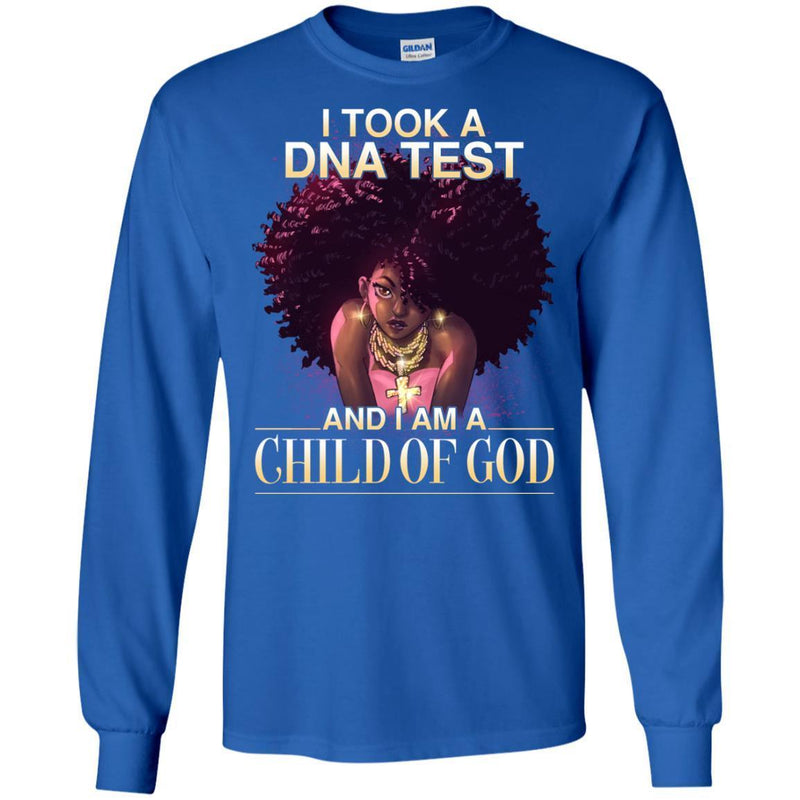 I Took A DNA Test And I Am A Child Of God Black History Month T-Shirt for Women African Pride Shirts CustomCat