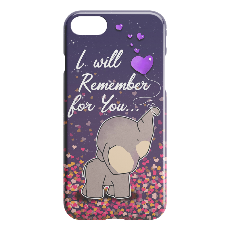I Will Remember For You Elephant iPhone Case