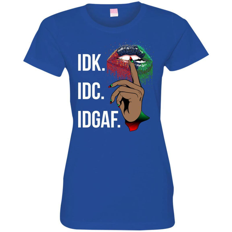 IDK IDC IDGAF T-shirt for Kings and Queens CustomCat