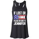 If Lost Or Drunk Please Return To Jennifer T-shirts CustomCat