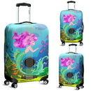 Impressive Mermaid Holding Guitar Luggage Cover interestprint
