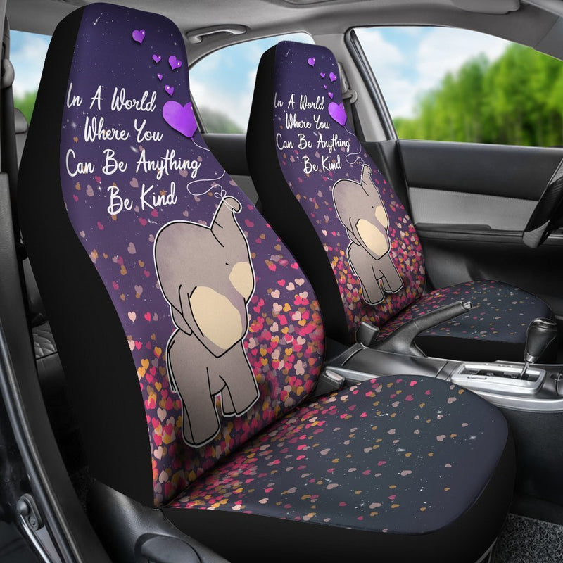 In A World Where You Can Be Anything Be Kind Elephant Car Seat Covers Set Of 2
