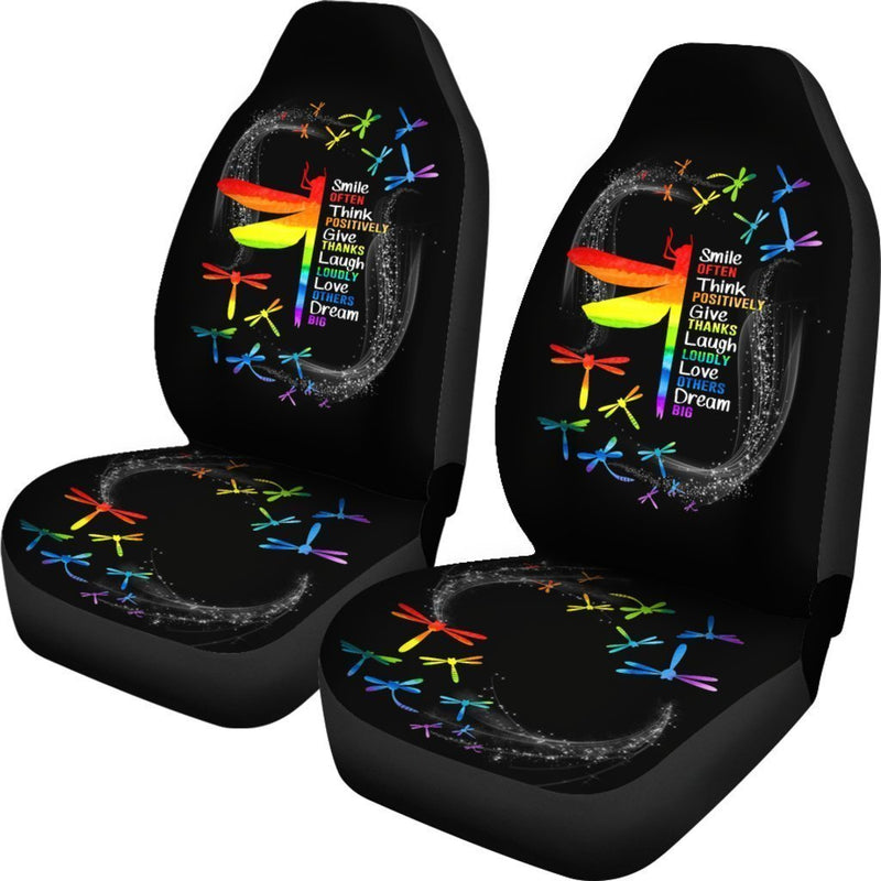 Inspirational Autism Dragonfly Car Seat Covers (Set Of 2)