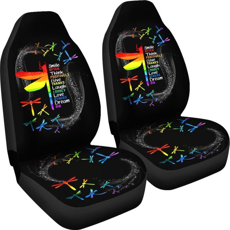 Inspirational Autism Dragonfly Car Seat Covers (Set Of 2)