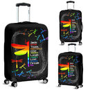 Inspirational Autism Dragonfly Luggage Cover interestprint