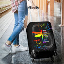 Inspirational Autism Dragonfly Luggage Cover interestprint
