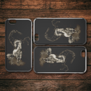 Inspirational Black And White Horse iPhone Case