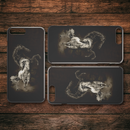 Inspirational Black And White Horse iPhone Case