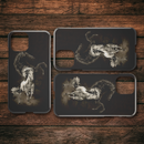 Inspirational Black And White Horse iPhone Case
