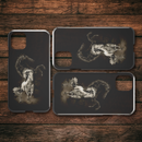 Inspirational Black And White Horse iPhone Case