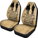 Inspirational Friendship Saying Of Horse And Women Car Seat Covers (Set Of 2)