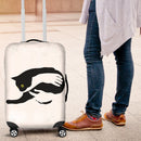Inspirational Hand Holding Black Cat Luggage Cover interestprint