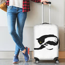 Inspirational Hand Holding Black Cat Luggage Cover interestprint