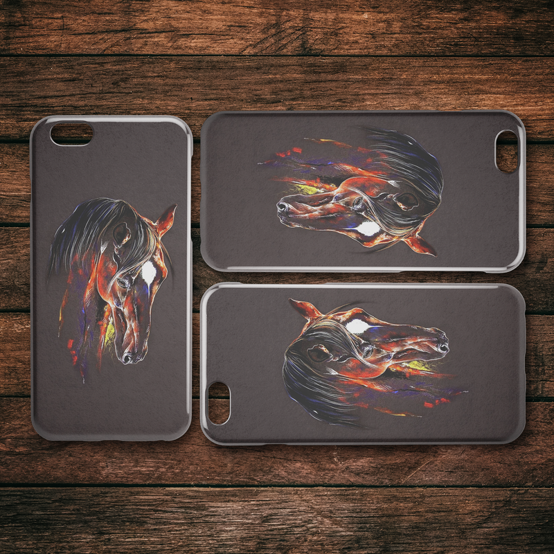 Inspirational Transparent Horse iPhone Case