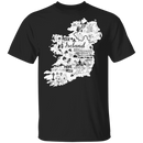 Ireland Map Beer Funny Gifts Patrick's Day Irish T-Shirt