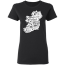 Ireland Map Beer Funny Gifts Patrick's Day Irish T-Shirt