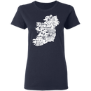 Ireland Map Beer Funny Gifts Patrick's Day Irish T-Shirt