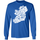 Ireland Map Beer Funny Gifts Patrick's Day Irish T-Shirt