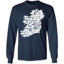 Ireland Map Beer Funny Gifts Patrick's Day Irish T-Shirt