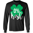 Irish 0% Funny Gifts Patrick's Day Irish T-Shirt