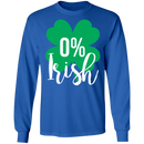 Irish 0% Funny Gifts Patrick's Day Irish T-Shirt